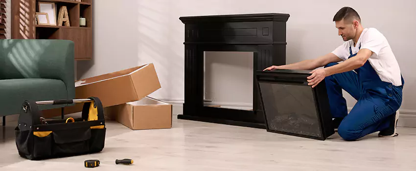 Old Rusted Metal Fireplace Repair And Replacement in Canton, OH